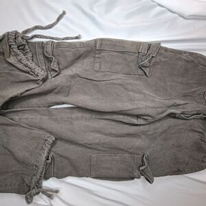 Gray Cargo Jogger Pants